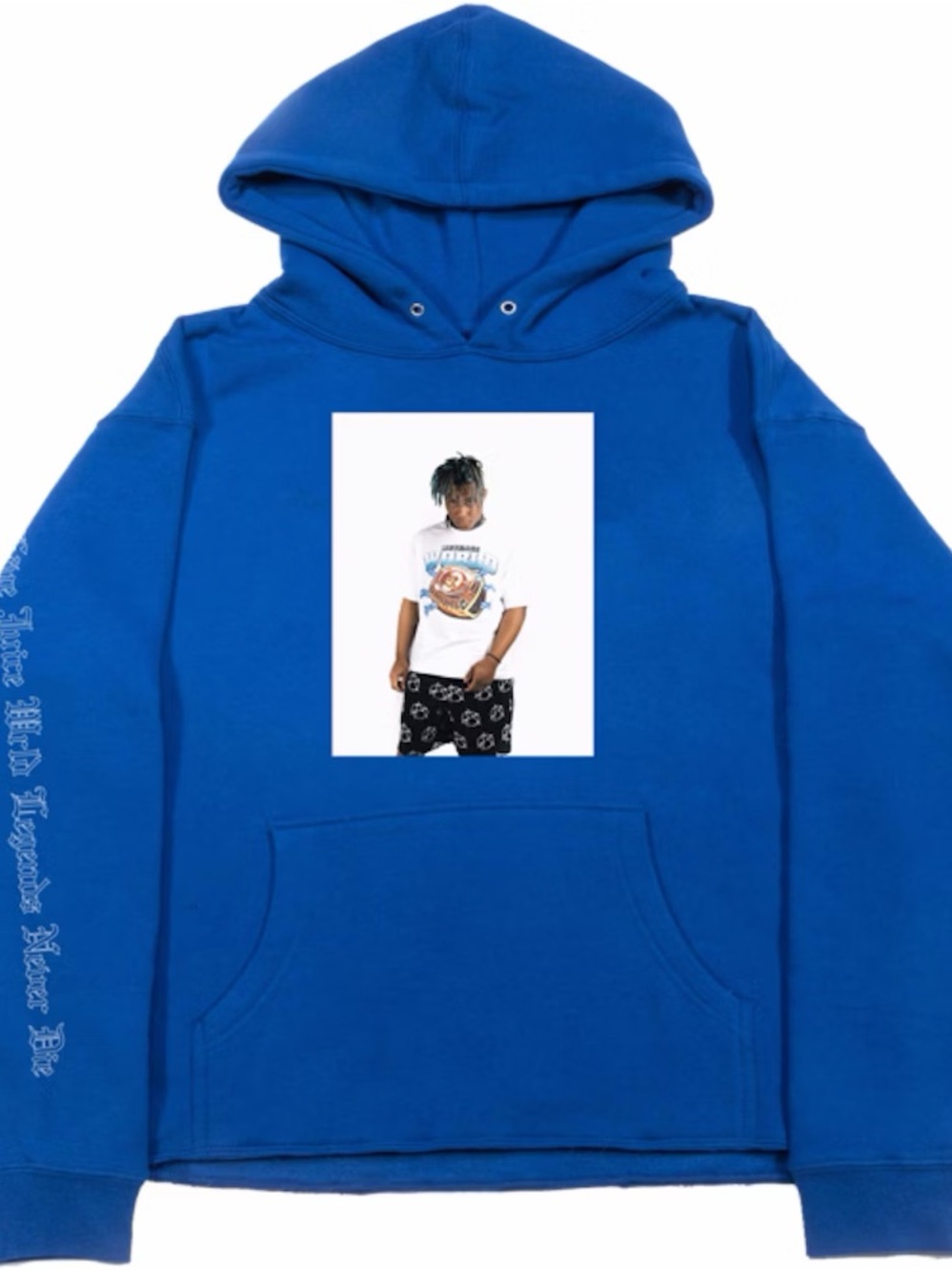 Revenge Juice Wrld Photo Hoodie (Blue)